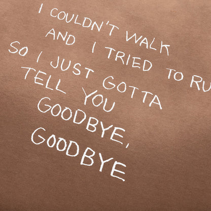 Goodbye Goodbye Tee Mustang Brown