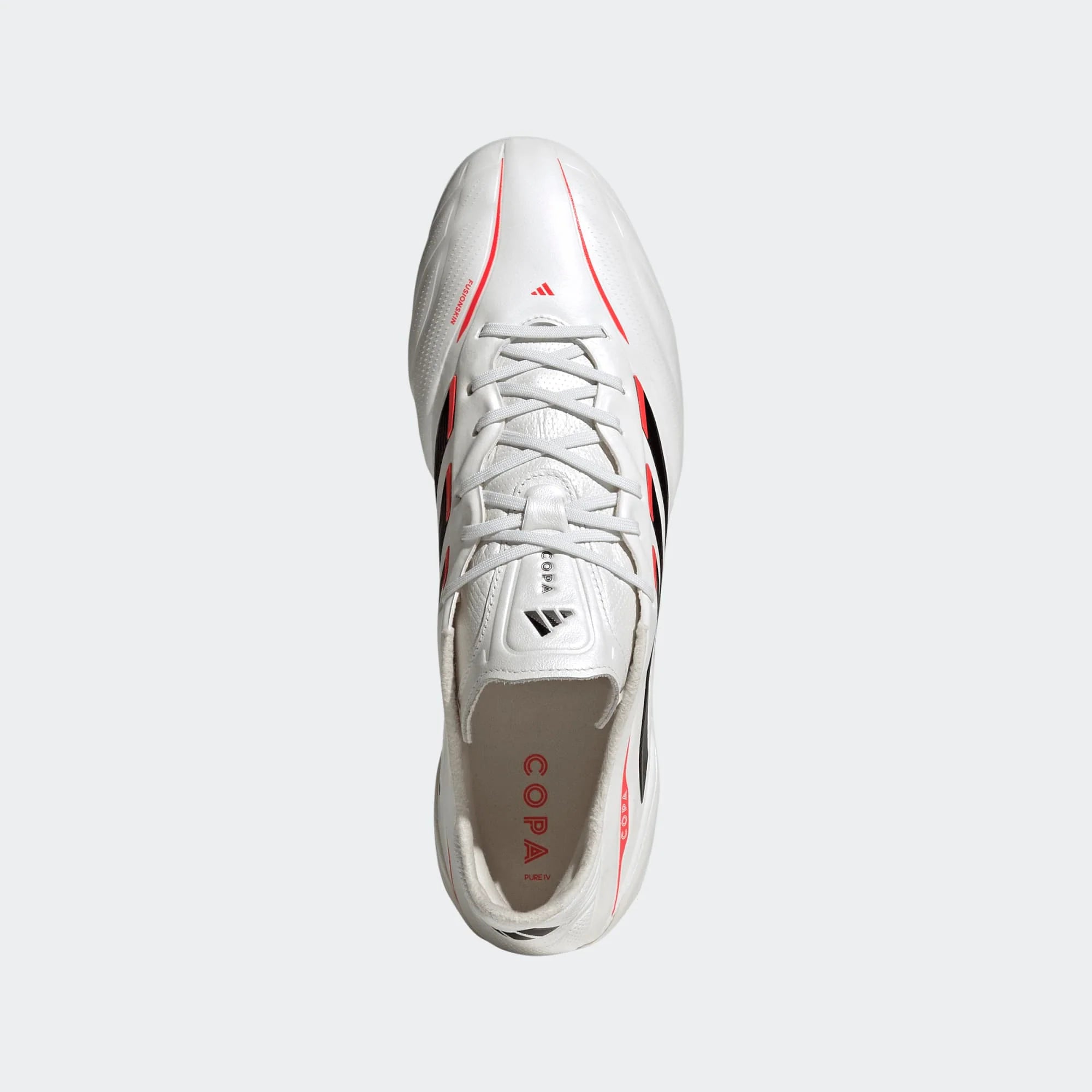 adidas Copa Pure IV Elite FG Firm Ground Mens Soccer Cleats Zero Metal Black Lucid Red
