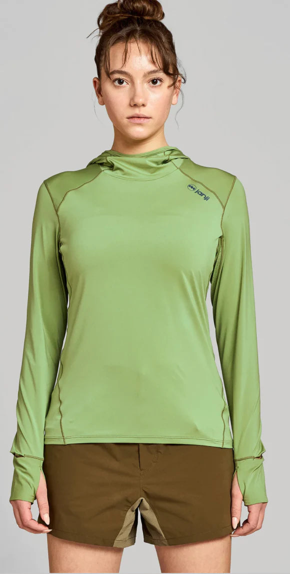 Janji Womens Sunchaser 50 Hooded Long Sleeve
