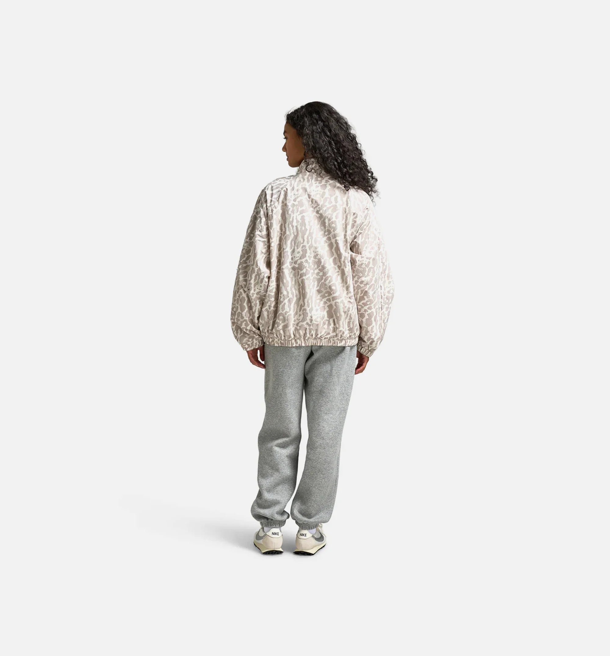 NSW Woven Printed All Over Womens Jacket College Grey Sail