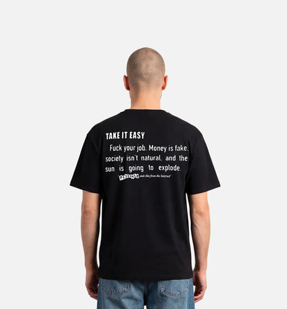 Internet Quotes Mens Short Sleeve Shirt Black