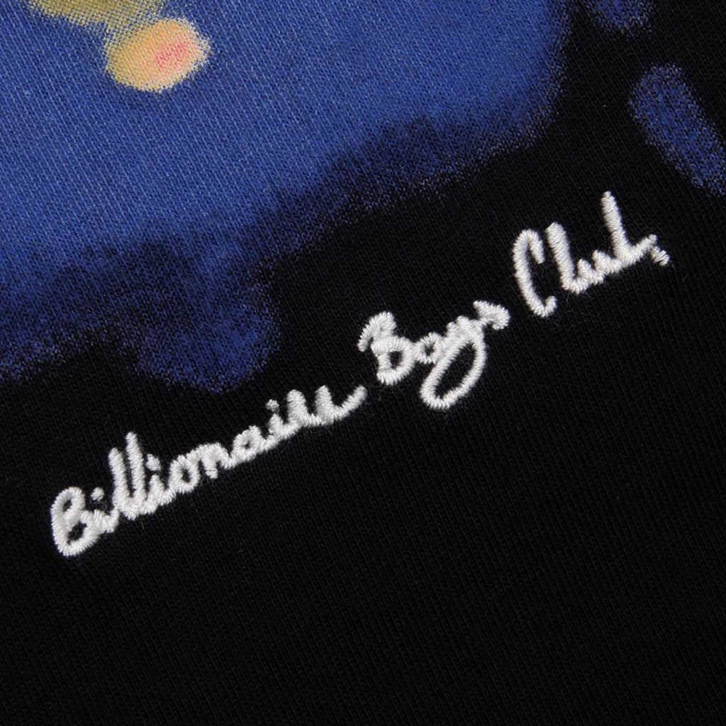 BB Vapors S S Knit Temperature Color Change Print Black