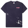 Paint Flower Bouquet Tee Washed Purple