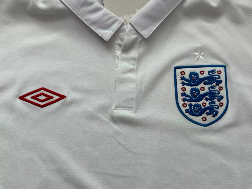 Umbro England Home Long Sleeve Jersey 2010 2011 White