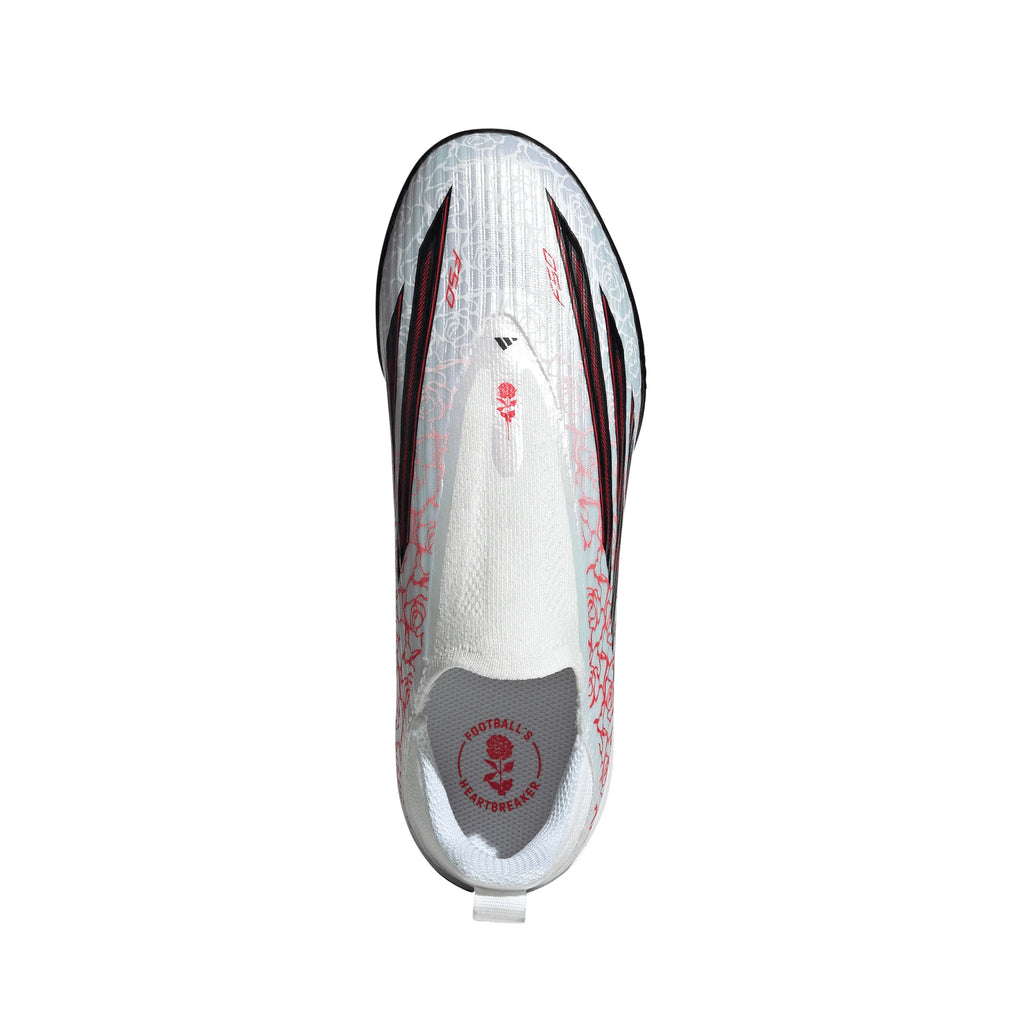 adidas F50 League Laceless TF Turf Youth Soccer Cleats White Black Red