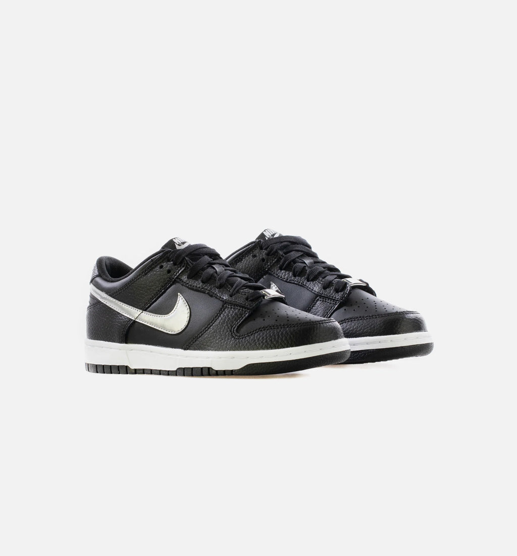 Dunk Low Black Silver Grade School Lifestyle Shoe Black Silver Limit One Per Customer