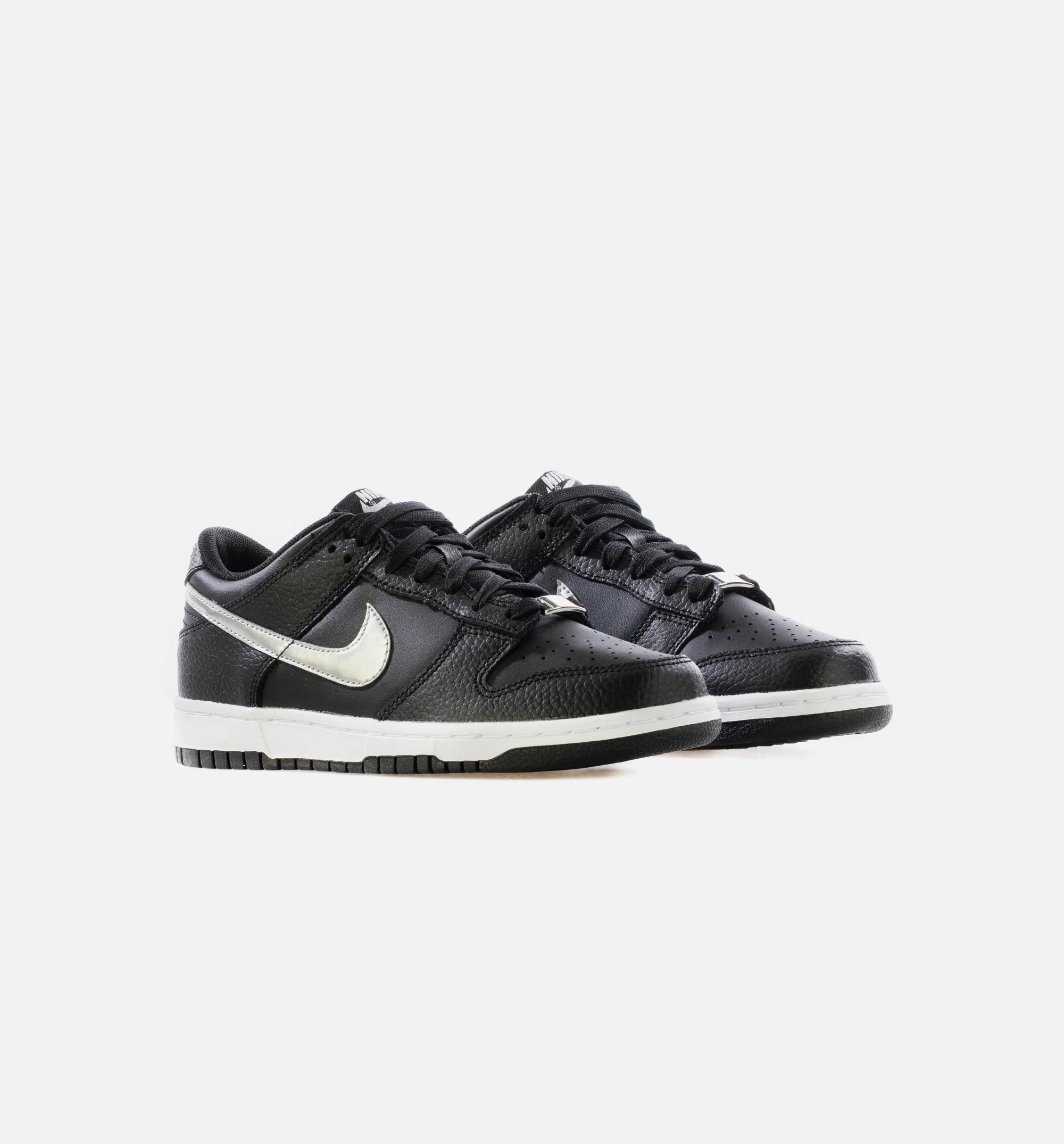 Dunk Low Black Silver Grade School Lifestyle Shoe Black Silver Limit One Per Customer