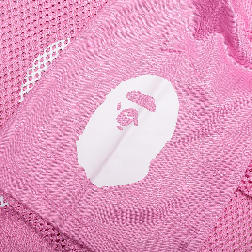 Line Camo Multi Logo Relaxed Fit Football Jersey Pink