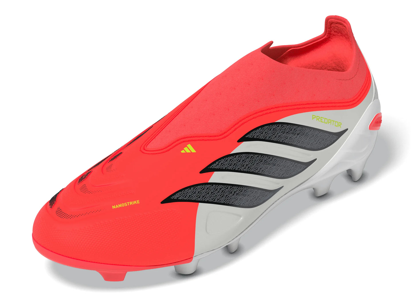 adidas Predator League Laceless FG Firm Ground Youth Soccer Cleats Red Black White
