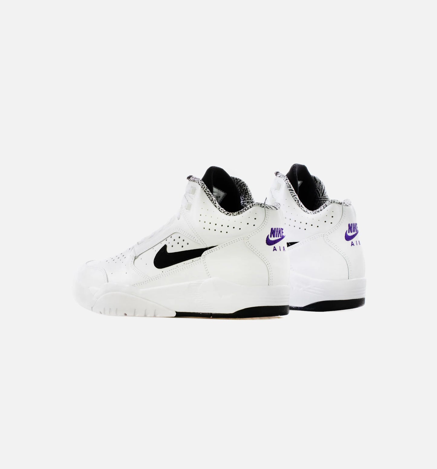 Air Flight Lite Mid Mens Lifestyle Shoe White Black