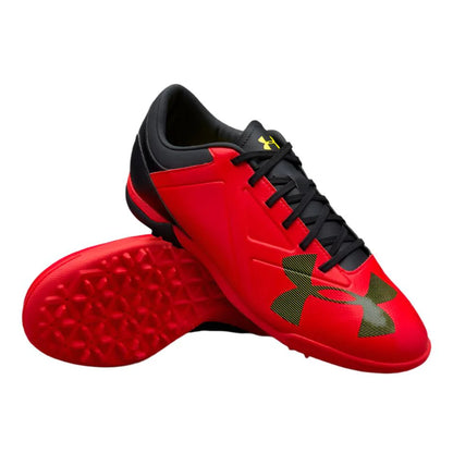 Under Armour Spotlight TF Soccer Cleats Red Black Yellow