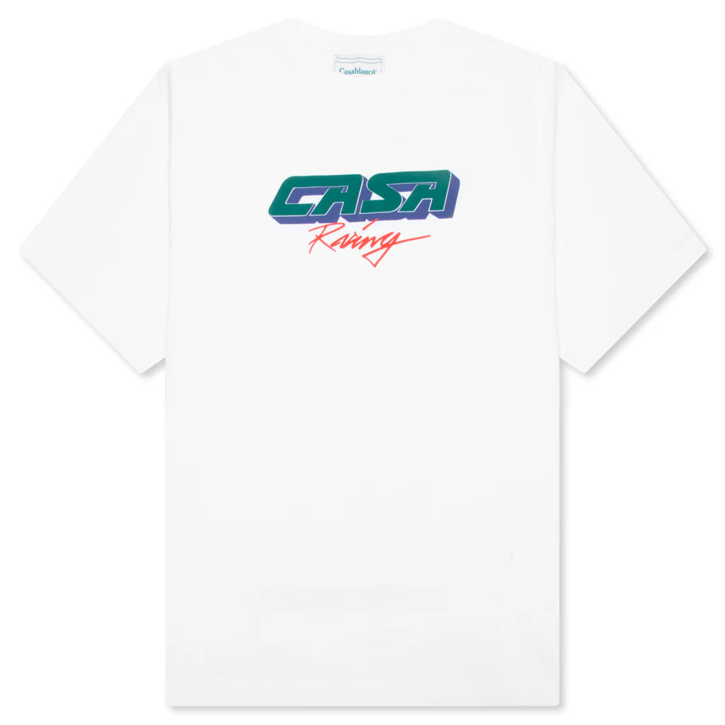 Casa Racing 3D Oversized T Shirt White