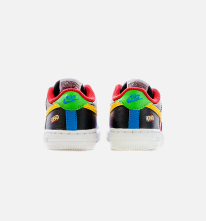 Air Force 1 UNO Infant Toddler Lifestyle Shoe Black Red Multi Free Shipping
