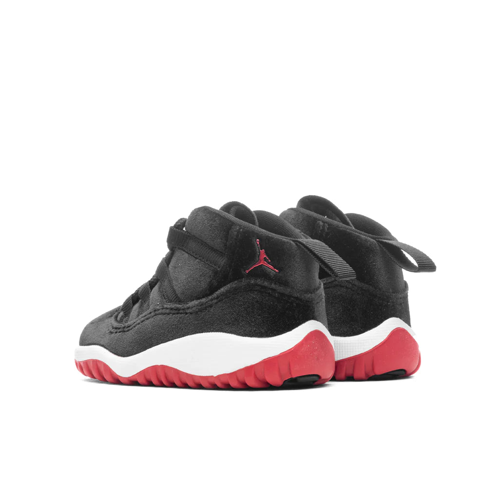 Jordan 11 Retro TD Bred Velvet Black Gym Red White