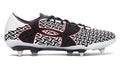 Under Armour Clutchfit Force 20 Hybrid FG Firm Ground Soccer Cleats White Black Red
