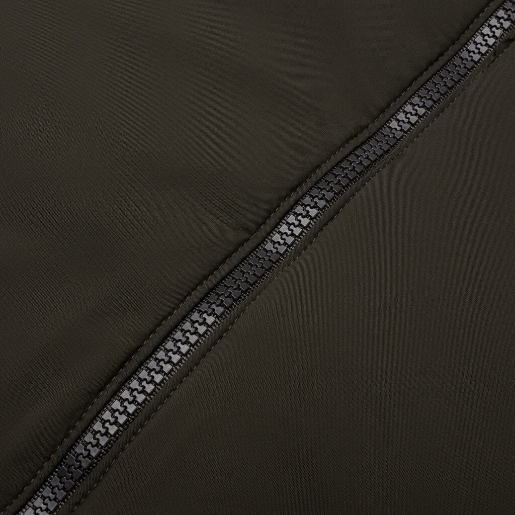 Nylon Filled Shirt Jacket Off Black