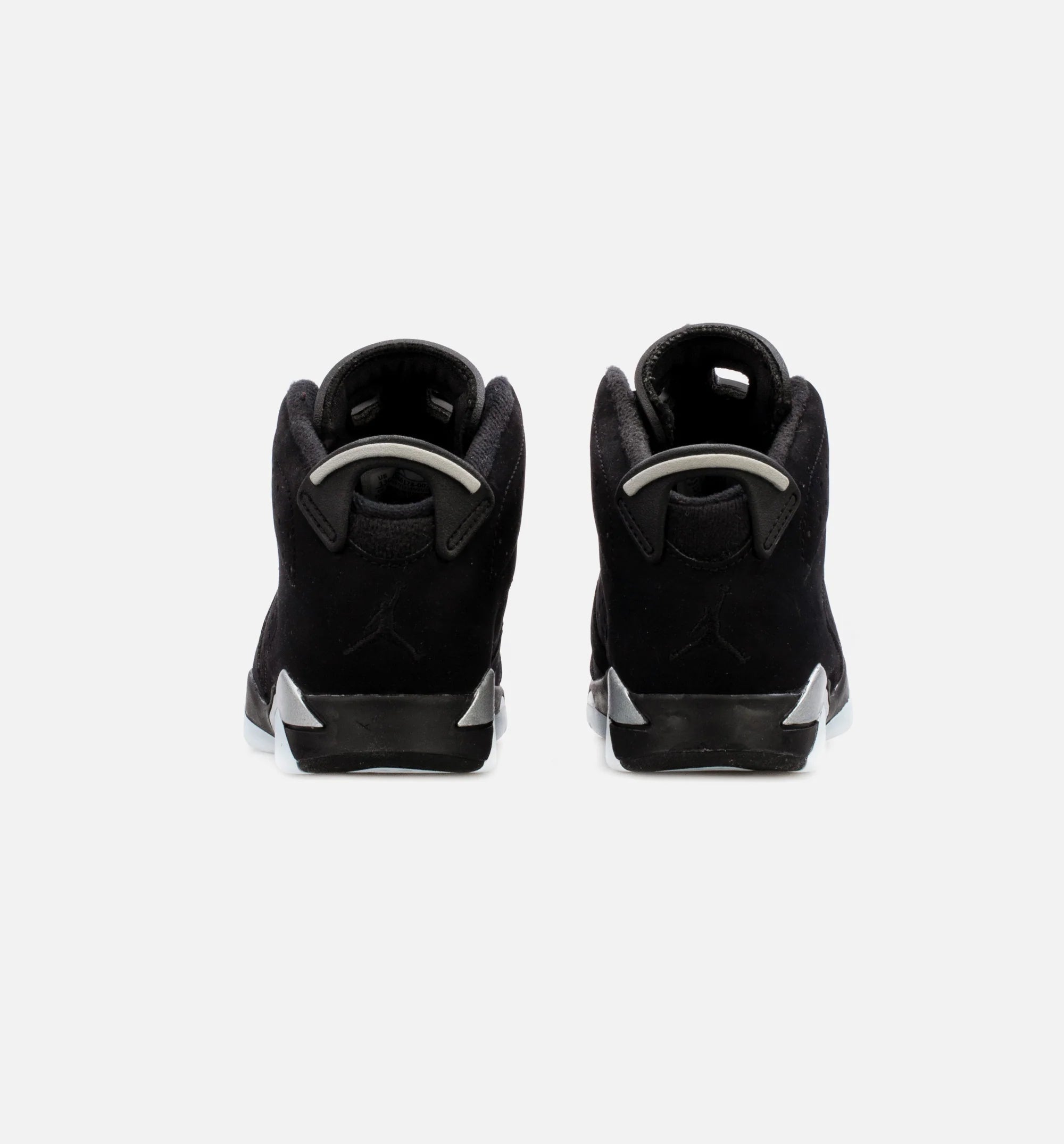 Air Jordan 6 Retro Metallic Silver Preschool Lifestyle Shoe Black