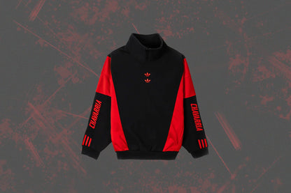 Adidas Originals x Willy Chavarria Watsonville Mockneck Sweater Black Red