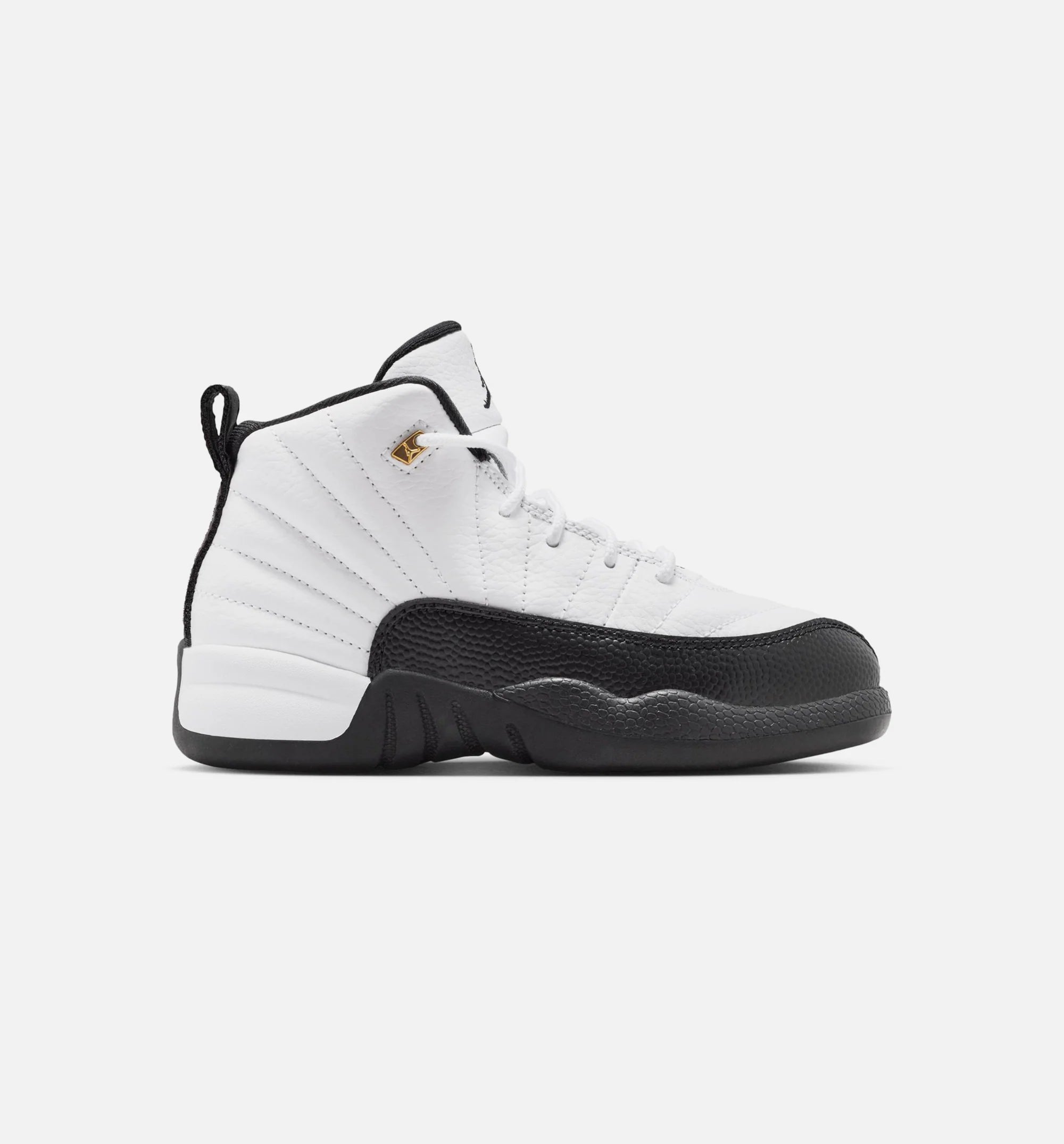Air Jordan 12 Retro Taxi Preschool Lifestyle Shoe White Black Taxi