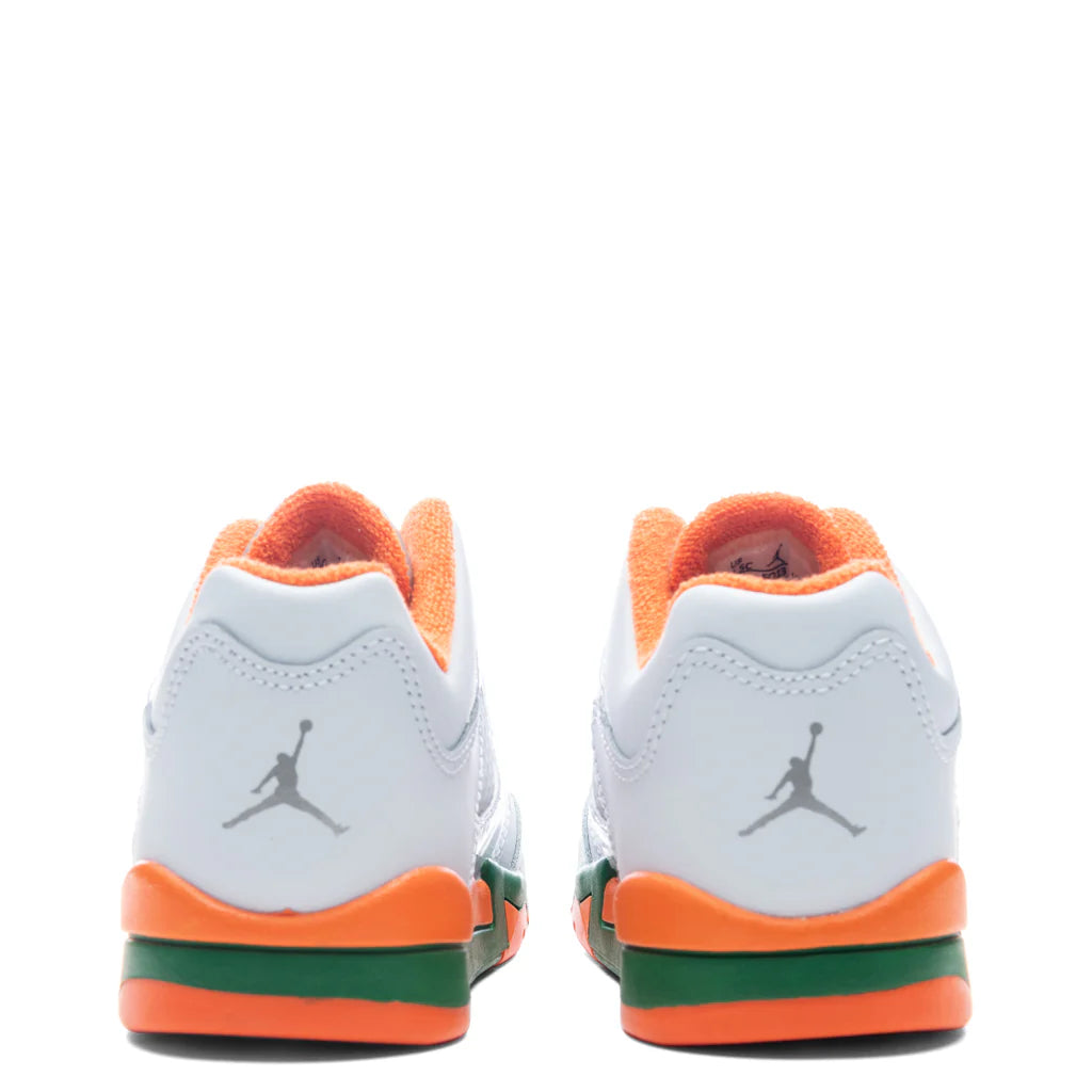 Air Jordan 5 Retro Low PS Football Grey Brilliant Orange Pine Green