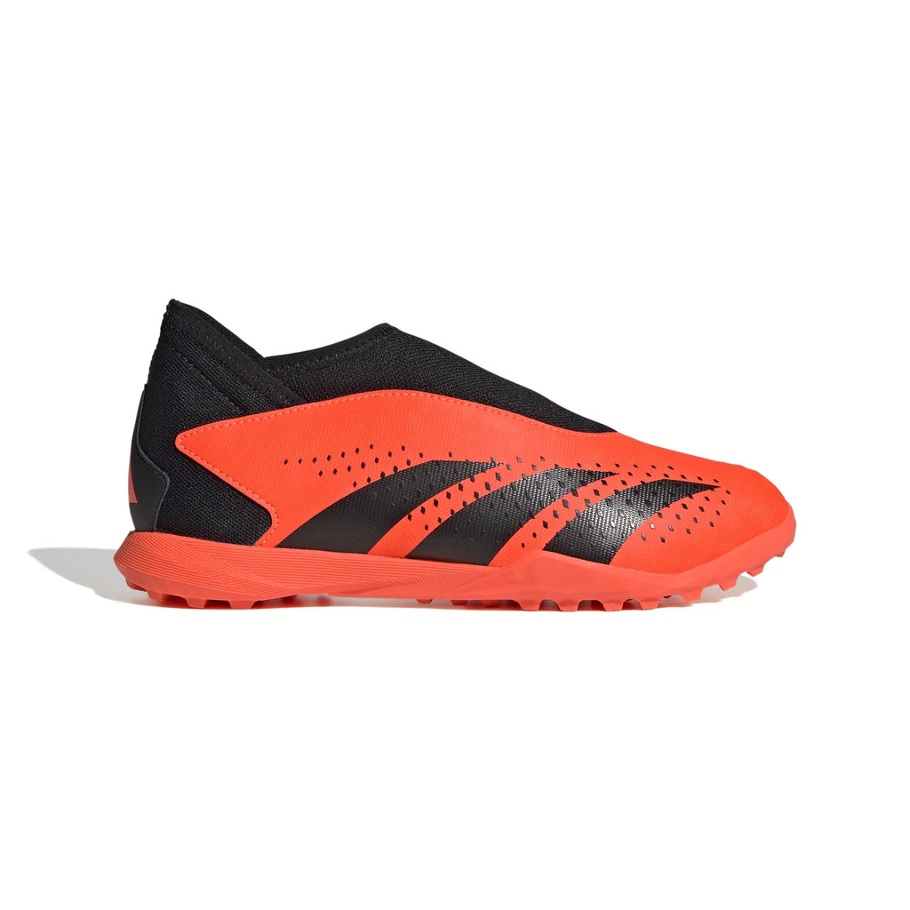 adidas Predator Accuracy3 Laceless TF Turf Youth Soccer Cleats Solar Orange Black