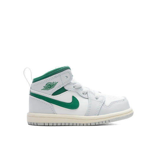 Jordan 1 Mid TD Summit White Pine Green Pure Platinum