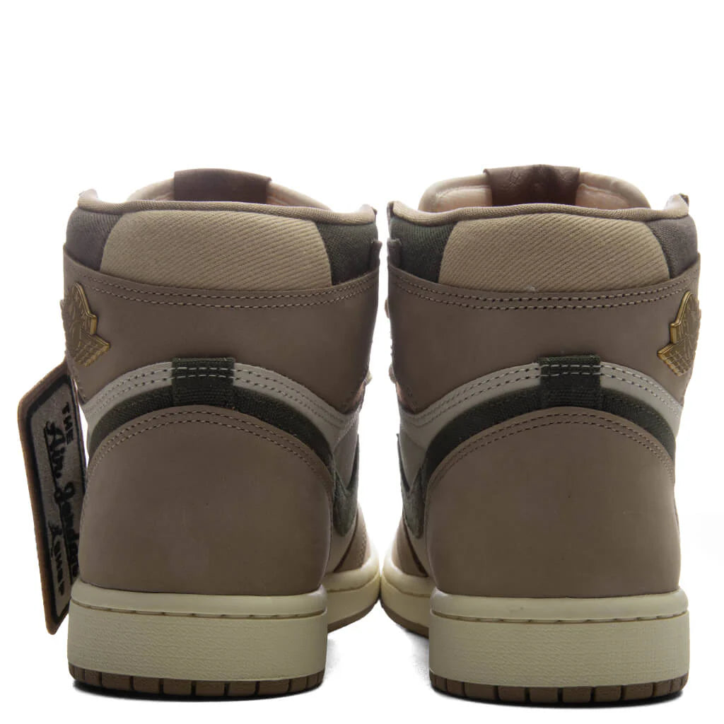 Womens Air Jordan 1 Retro High OG Khaki Khaki Multi Sail Cargo Khaki