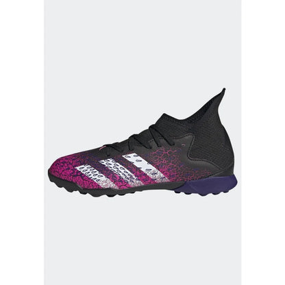 adidas Kids Predator Freak 3 TF J Turf Football Boots Core Black Cloud White Shock Pink