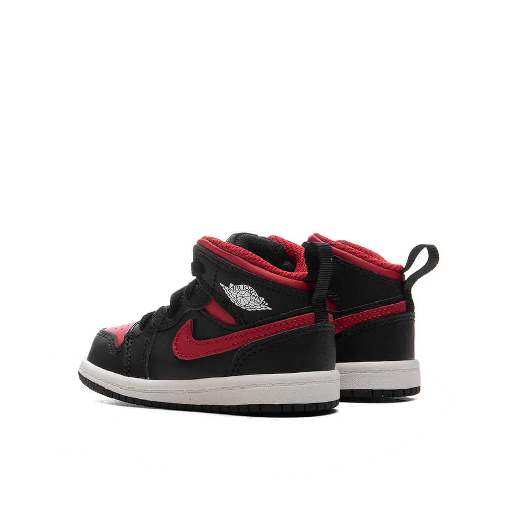 Jordan 1 Mid TD Black Varsity Red Summit White