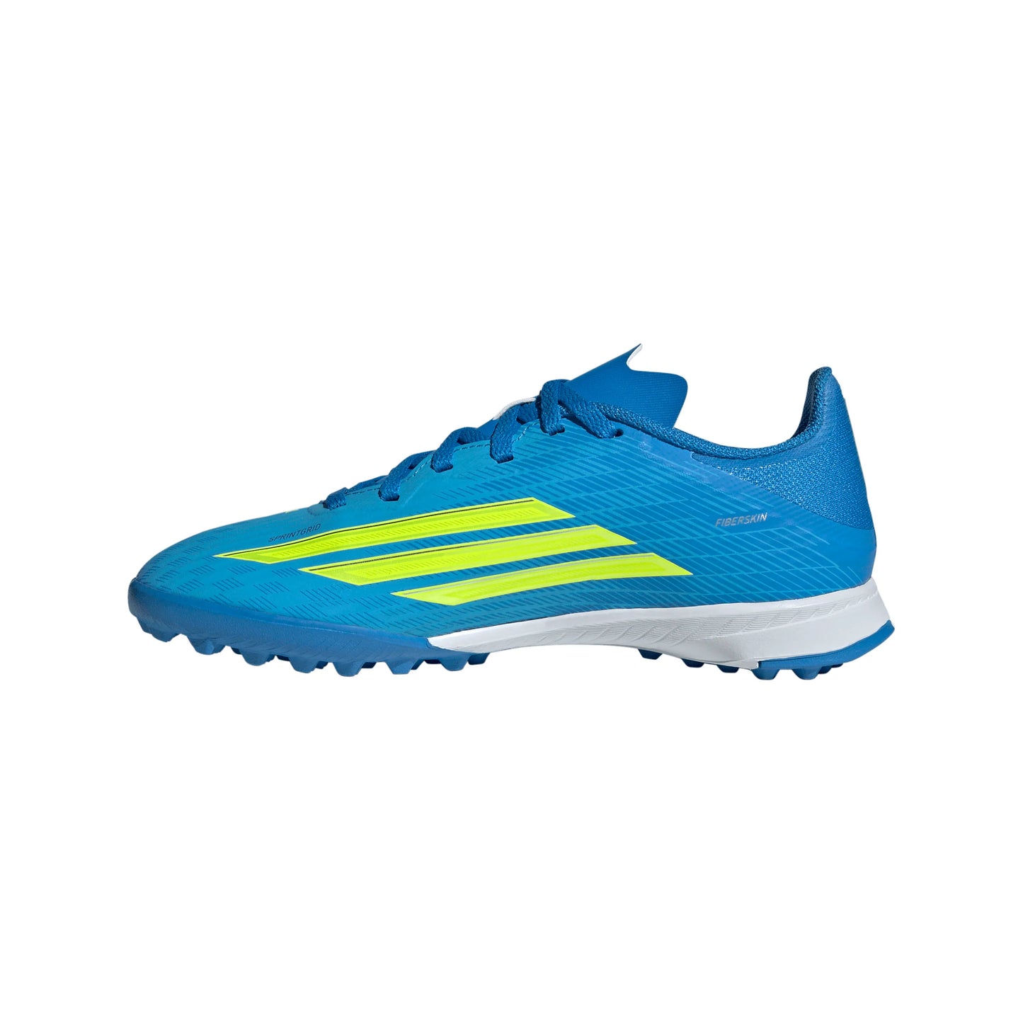 adidas F50 League TF Turf Youth Soccer Cleats Blue Yellow Aqua