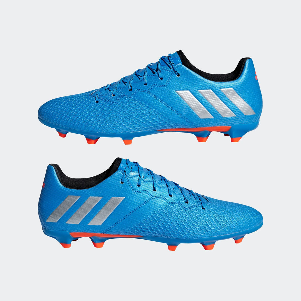 adidas Messi 163 FG Firm Ground Soccer Cleats Shock Blue Matte Silver Black