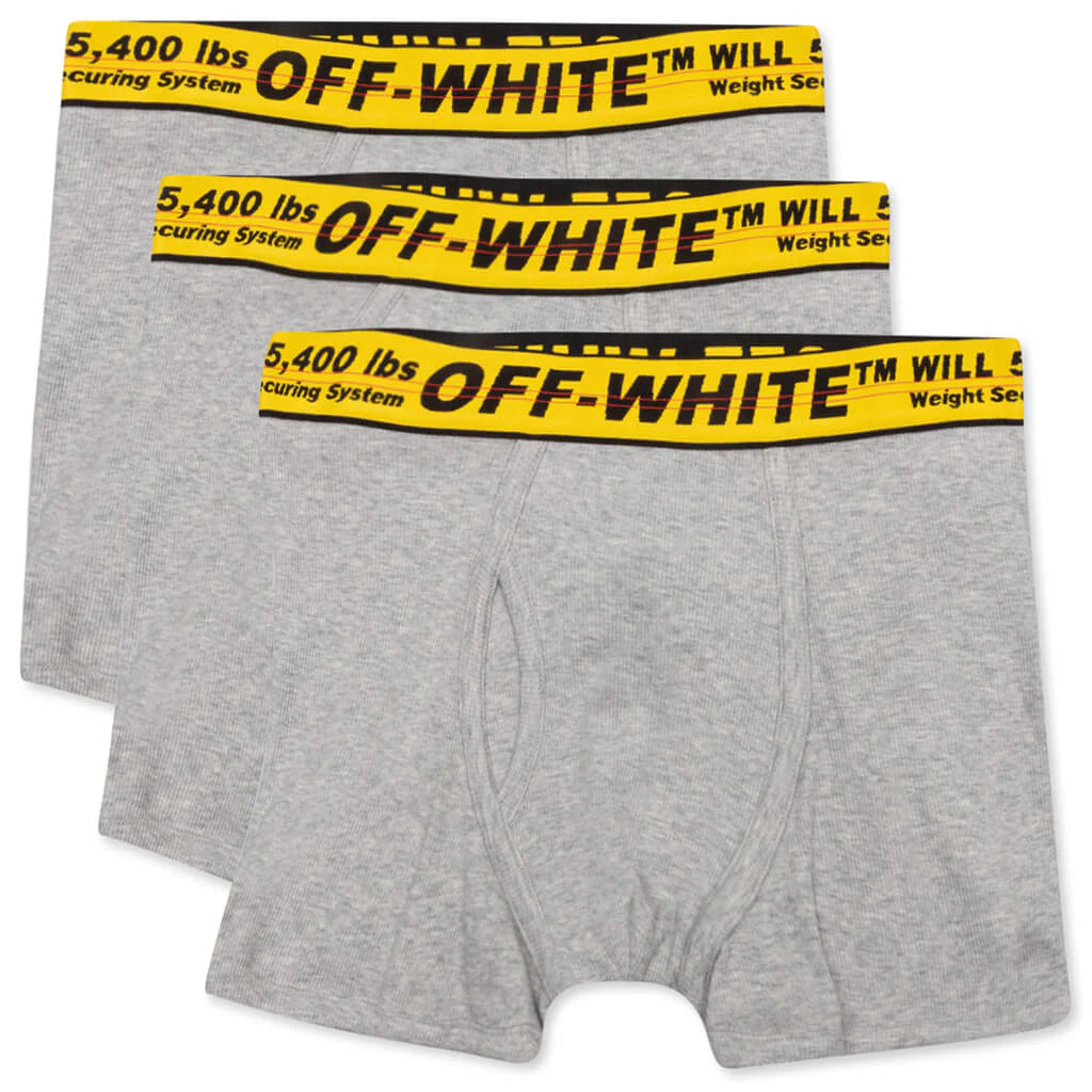 Classic Industrial Tripack Boxers Melange Grey