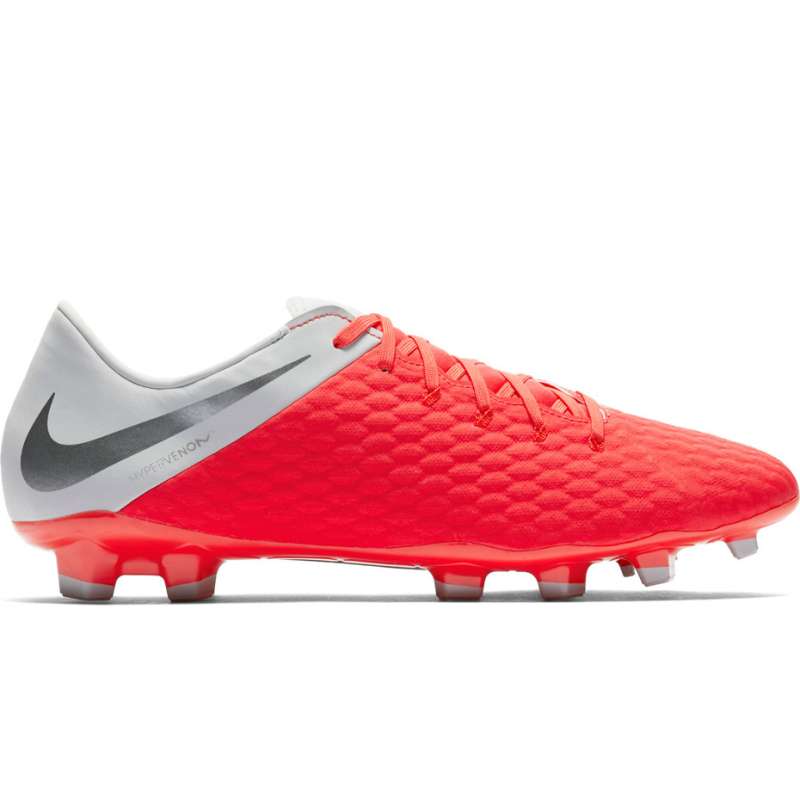 Nike Phantom 3 Academy FG Mens Soccer Cleats LT Crimson Grey
