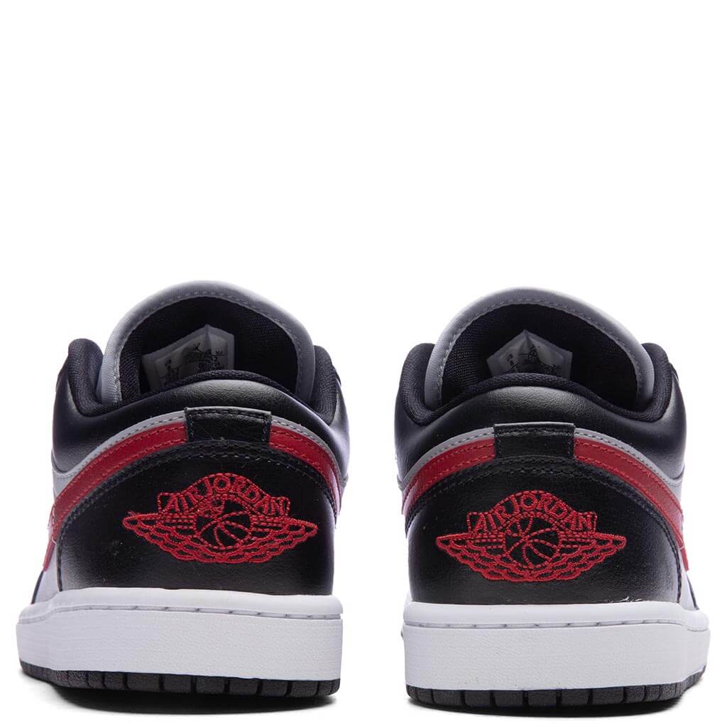Womens Air Jordan 1 Low Wolf Grey Gym Red Black