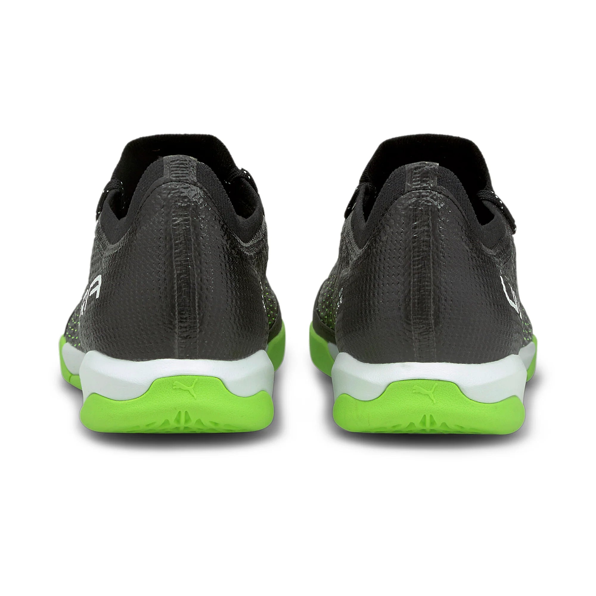 PUMA Ultra 13 Pro Court IT Indoor Soccer Shoes Black White Green Glare