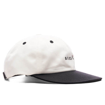 WTAPS Cotton Twill Cap White Black