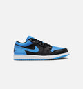 Air Jordan 1 Retro Low University Blue Mens Lifestyle Shoe Black Blue Free Shipping