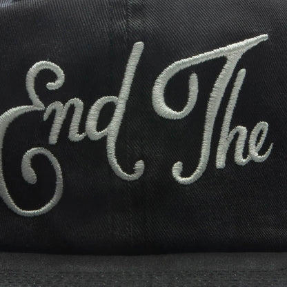 End The 6 Panel Hat Black