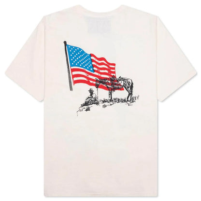 American Flag Cowboy Tee Bone