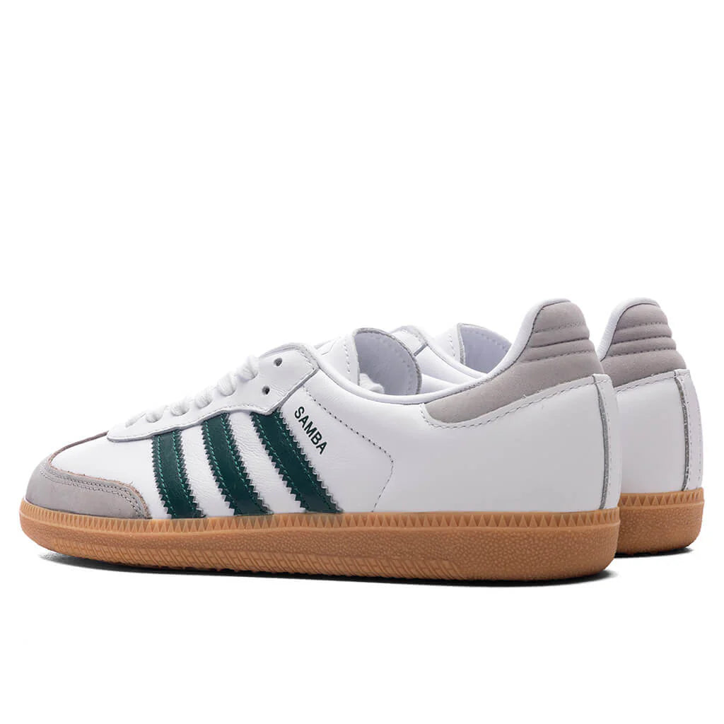 Womens Samba OG Cloud White Core Green Grey Two
