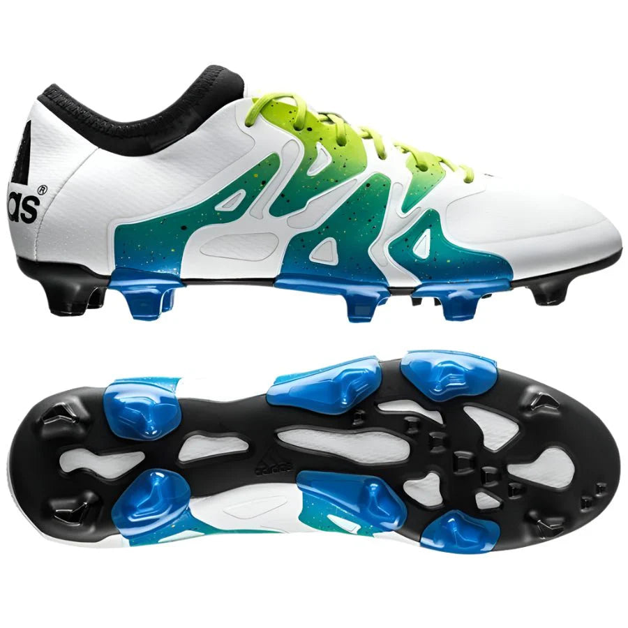 adidas X 151 FG AG Multi Ground Soccer Cleats White Solar Slime Black