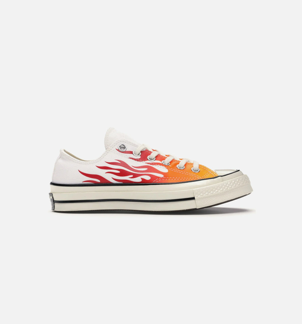 Chuck 70 Archive Print Low Top Mens Lifestyle Shoe White Red