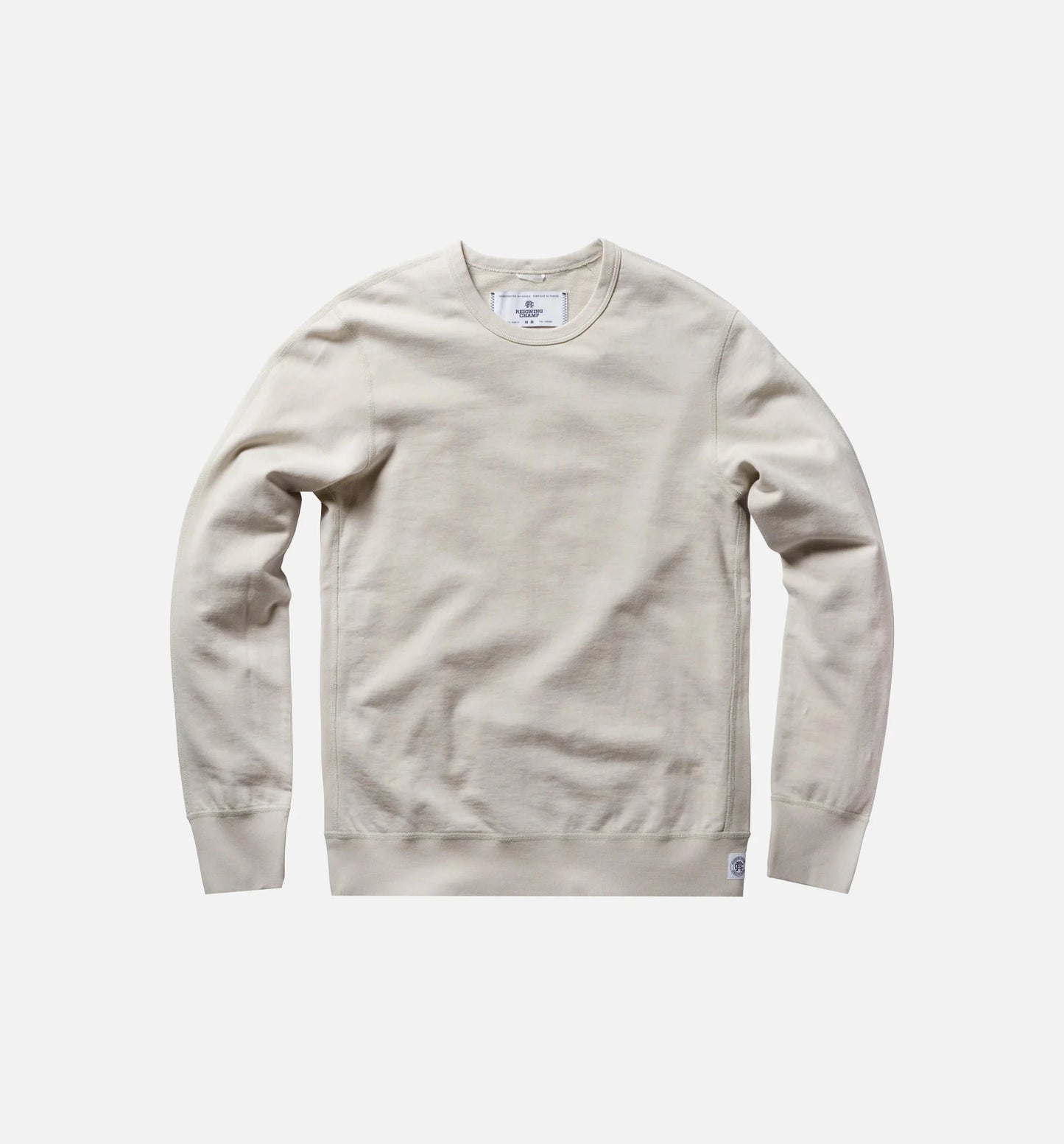 Reigning Champ Long Sleeve Terry Crew Sweater Mens Dust
