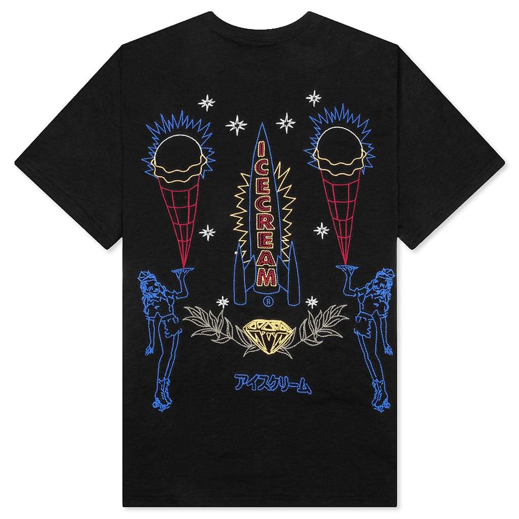 Chains S S Oversized Tee Black