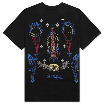Chains S S Oversized Tee Black
