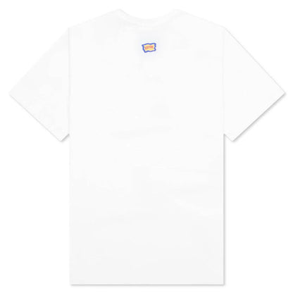 Flame On S S Tee White