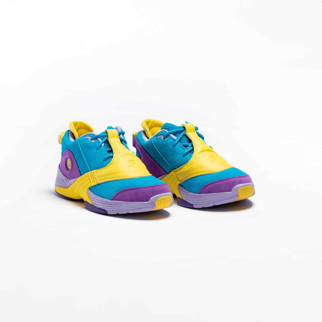 Bbc Ice Cream X Reebok Answer V Mens Lifestyle Shoe Teal Purple Yellow