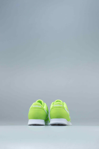 Classic Nylon Color Mens Shoe Neon Lime White