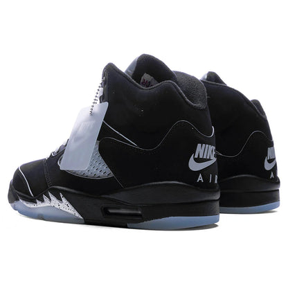 Air Jordan 5 Retro OG Black Metallic Reimagined Black White Metallic Silver Fire Red