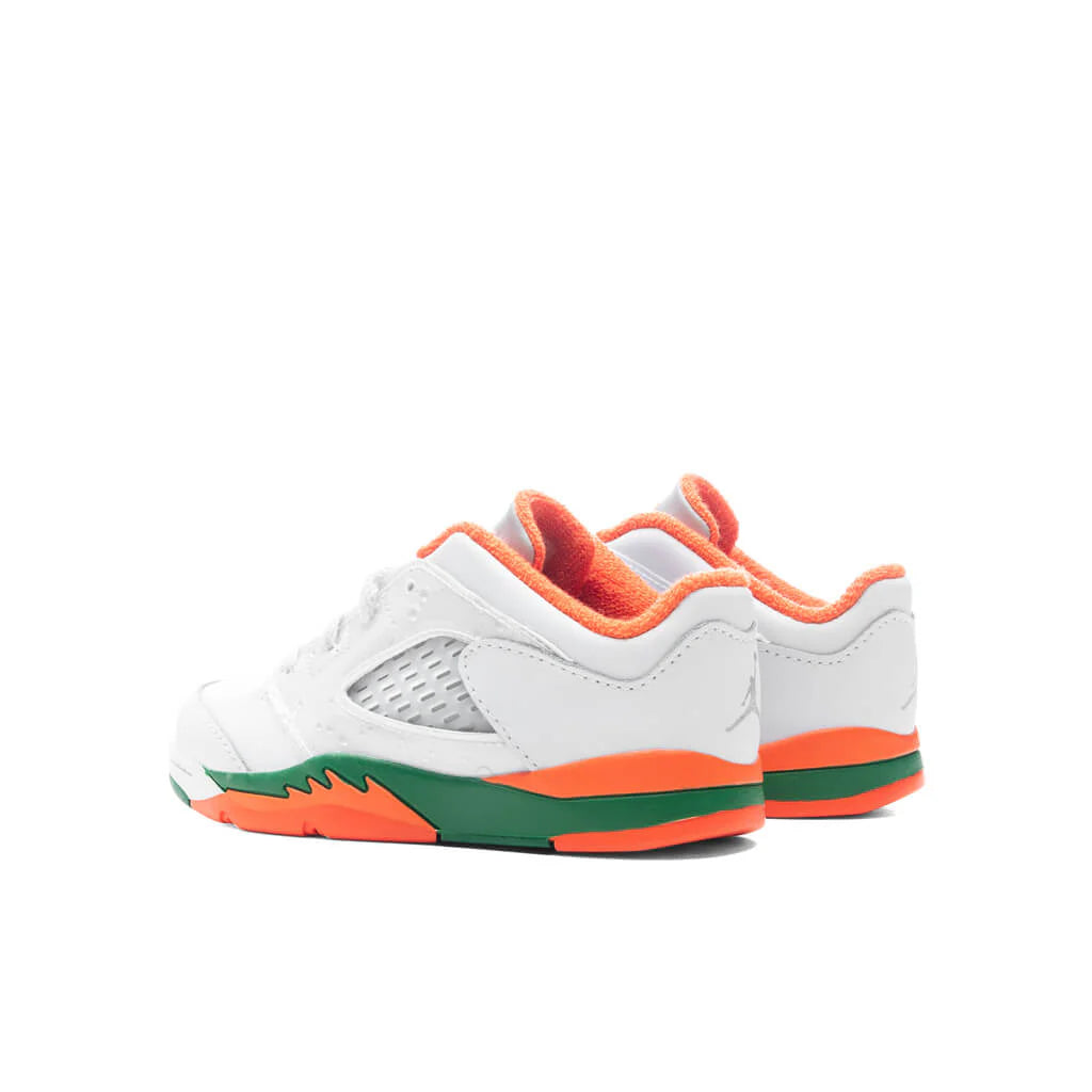 Air Jordan 5 Retro Low TD Football Grey Brilliant Orange Pine Green